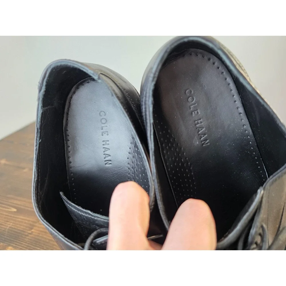 COLE HAAN Men's Dress Shoes Size 11 M Black‎ Leather Casual Lace Up Oxford